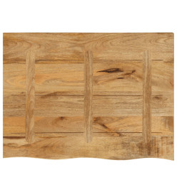 Dessus de table 90x60x3,8 cm bord vivant bois massif manguier