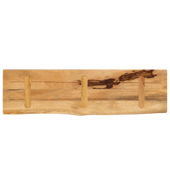 Dessus de table 100x40x2,5 cm bord vivant bois massif manguier