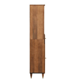 Armoire de salle de bain 38x33x160 cm bois massif de manguier