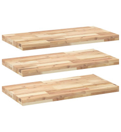 Étagères flottantes 3 pcs 100x40x4 cm acacia massif non traité