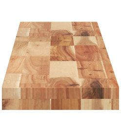 Dessus de table 120x20x4 cm rectangulaire bois massif d'acacia