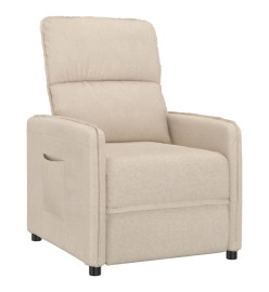 Fauteuil inclinable Crème Tissu microfibre