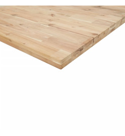 Étagère de vasque murale acier et bois massif d'acacia