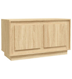 Meuble TV chêne sonoma 80x35x45 cm bois d'ingénierie