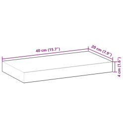 Étagère flottante 40x20x4 cm bois d'acacia massif non traité