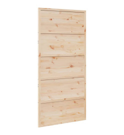 Porte de grange 100x208 cm bois massif de pin