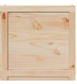 Porte de grange 90x208 cm bois massif de pin