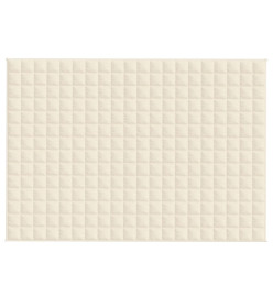 Couverture lestée Crème clair 135x200 cm 6 kg Tissu