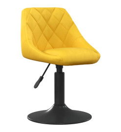 Tabouret de bar Jaune moutarde Velours