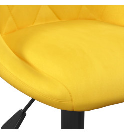 Tabouret de bar Jaune moutarde Velours