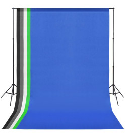 Kit de studio photo avec toile de fond et jeu d'éclairage