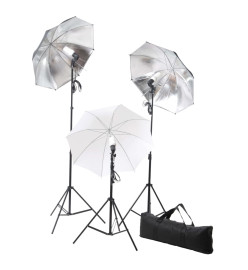 Kit de studio photo avec lampes toile de fond et réflecteur