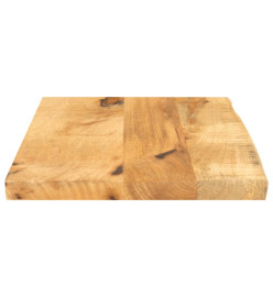 Dessus de table 60x40x2,5 cm bord vivant bois massif manguier