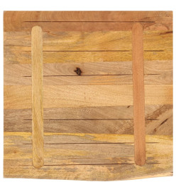 Dessus de table 40x40x3,8 cm bord vivant bois massif manguier