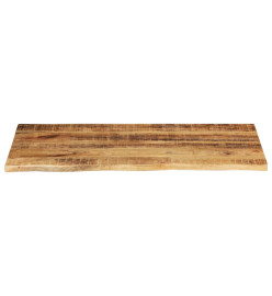 Dessus de table 100x60x2,5 cm bord vivant bois massif manguier