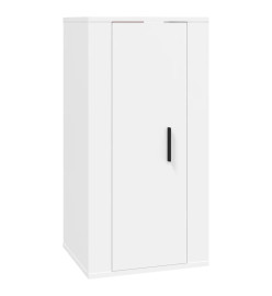 Ensemble de meubles TV 3 pcs Blanc Bois d'ingénierie