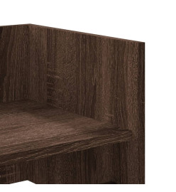 Étagère murale chêne marron 70,5x35x30,5 cm bois d'ingénierie