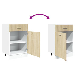 Armoire de plancher tiroir Chêne sonoma Bois d'ingénierie