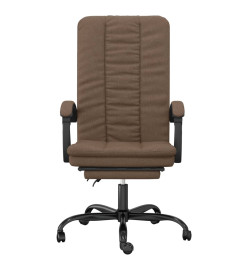 Fauteuil inclinable de bureau Marron Tissu