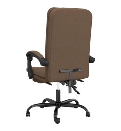 Fauteuil inclinable de bureau Marron Tissu