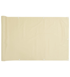 Écran d'intimité de jardin crème 1000x120 cm PVC