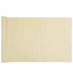 Écran d'intimité de jardin crème 700x90 cm PVC