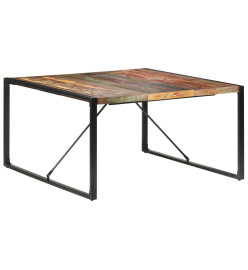 Table de salle à manger 140x140x75 cm Bois de récupération