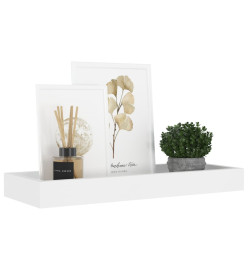 Étagères murales Loggia 4 pcs Blanc 40x15x4 cm MDF