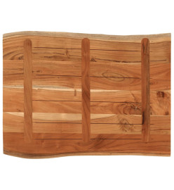 Dessus de table 90x60x2,5 cm rectangulaire bois massif d'acacia