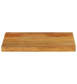 Dessus de table à bord vivant 60x40x3,8 cm bois massif manguier