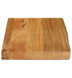 Dessus de table à bord vivant 60x40x3,8 cm bois massif manguier