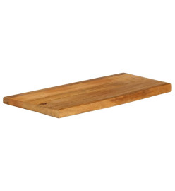 Dessus de table à bord vivant 70x30x2,5 cm bois massif manguier