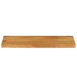 Dessus de table à bord vivant 70x30x3,8 cm bois massif manguier