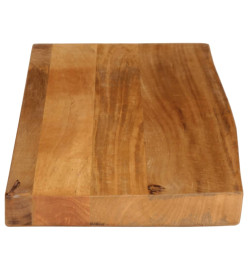 Dessus de table à bord vivant 70x30x3,8 cm bois massif manguier