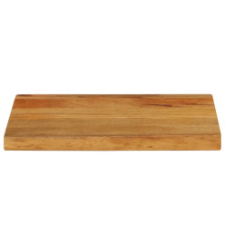 Dessus de table à bord vivant 50x30x3,8 cm bois massif manguier