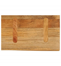 Dessus de table à bord vivant 50x30x3,8 cm bois massif manguier