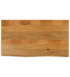 Dessus de table à bord vivant 100x60x2,5cm bois massif manguier