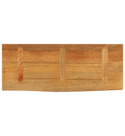 Dessus de table à bord vivant 90x30x2,5 cm bois massif manguier