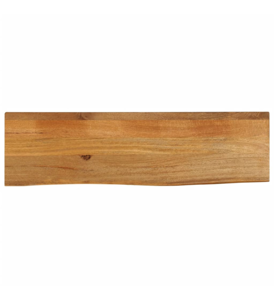 Dessus de table à bord vivant 120x40x3,8cm bois massif manguier