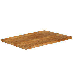 Dessus de table à bord vivant 110x60x3,8cm bois massif manguier