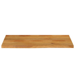 Dessus de table à bord vivant 110x60x3,8cm bois massif manguier