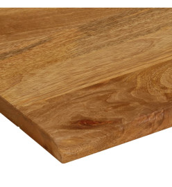 Dessus de table à bord vivant 60x60x2,5 cm bois massif manguier