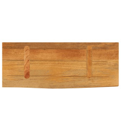 Dessus de table à bord vivant 80x40x3,8 cm bois massif manguier