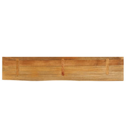 Dessus de table à bord vivant 180x30x2,5cm bois massif manguier