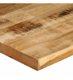 Dessus de table bord vivant 90x80x2,5 cm bois de manguier brut