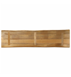 Dessus de table bord vivant 180x40x3,8 cm bois de manguier brut