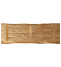 Dessus de table bord vivant 140x40x2,5 cm bois de manguier brut