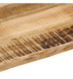 Dessus de table bord vivant 140x40x2,5 cm bois de manguier brut