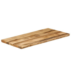 Dessus de table bord vivant 120x60x3,8 cm bois de manguier brut