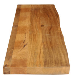 Dessus de table à bord vivant 160x40x2,5cm bois massif manguier